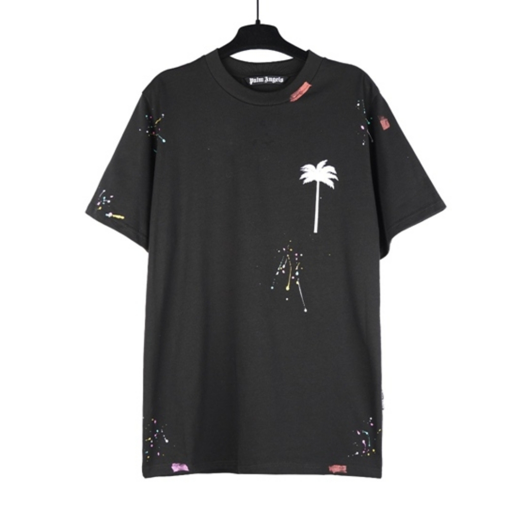 Palm Angels black print short-sleeved T-shirt